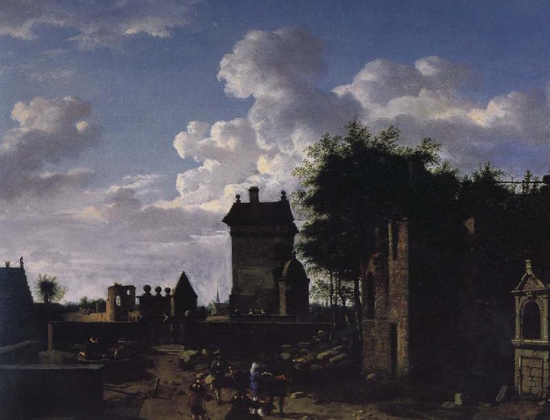 Jan van der Heyden Imagine in the cities and towns the Arc de Triomphe Sweden oil painting art
